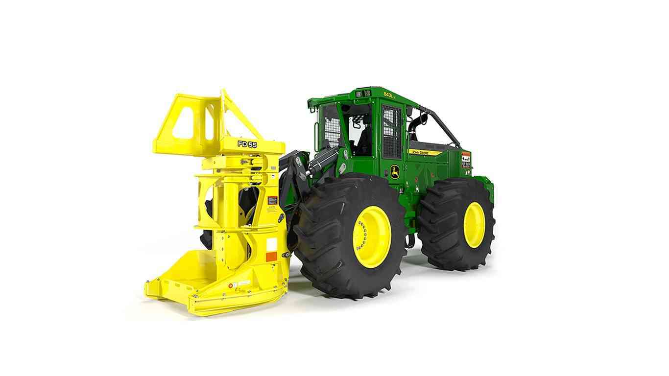 Jouet JOHN-DEERE 7R350 avec remorque forestière Bruder - Charles Chapuis